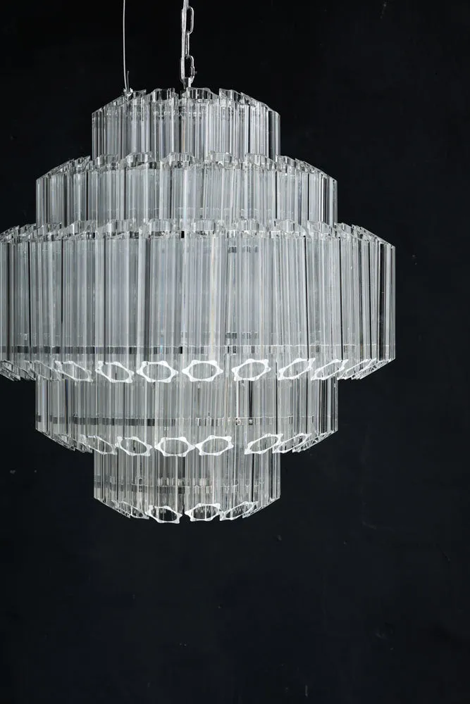 Stunning Art Deco Crystal Chandelier