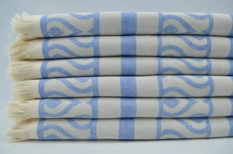 Summer Blue Voyage 100% Cotton Towel