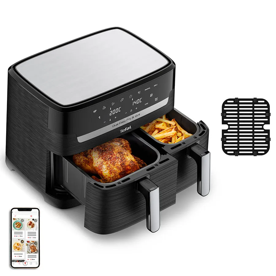 Tefal Dual Easy Fry & Grill Precision XXL Air Fryer EY905N