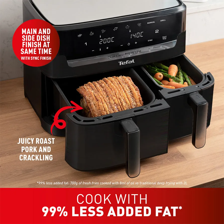 Tefal Dual Easy Fry & Grill Precision XXL Air Fryer EY905N