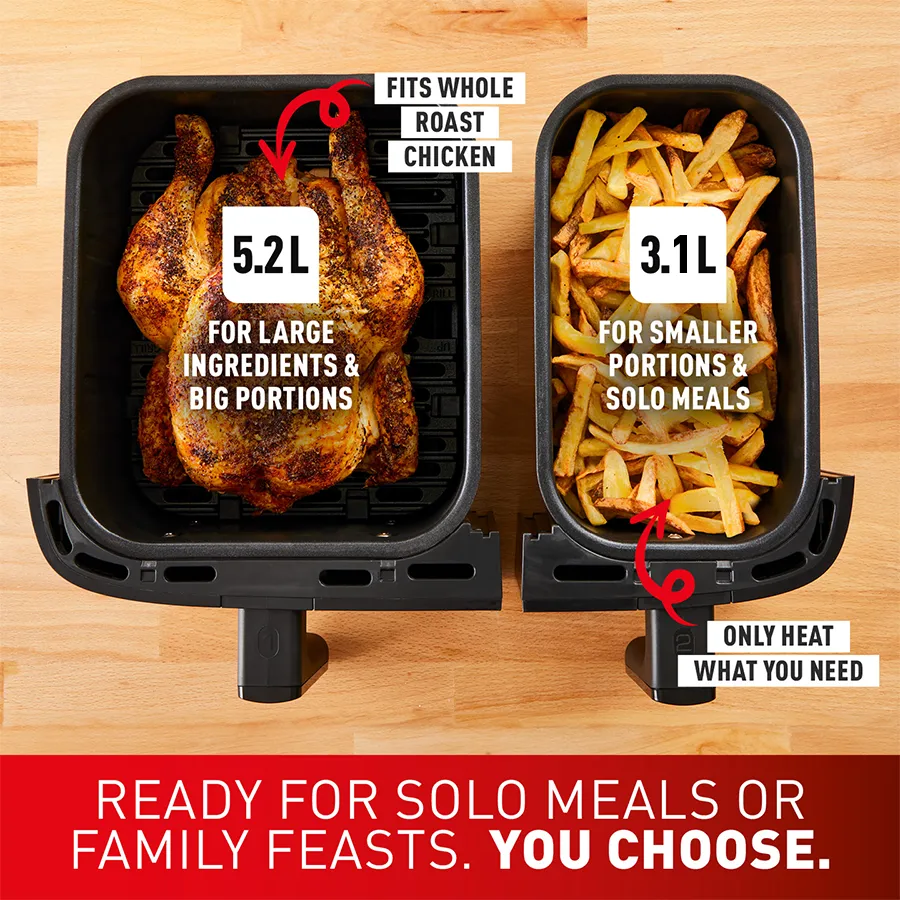 Tefal Dual Easy Fry & Grill Precision XXL Air Fryer EY905N