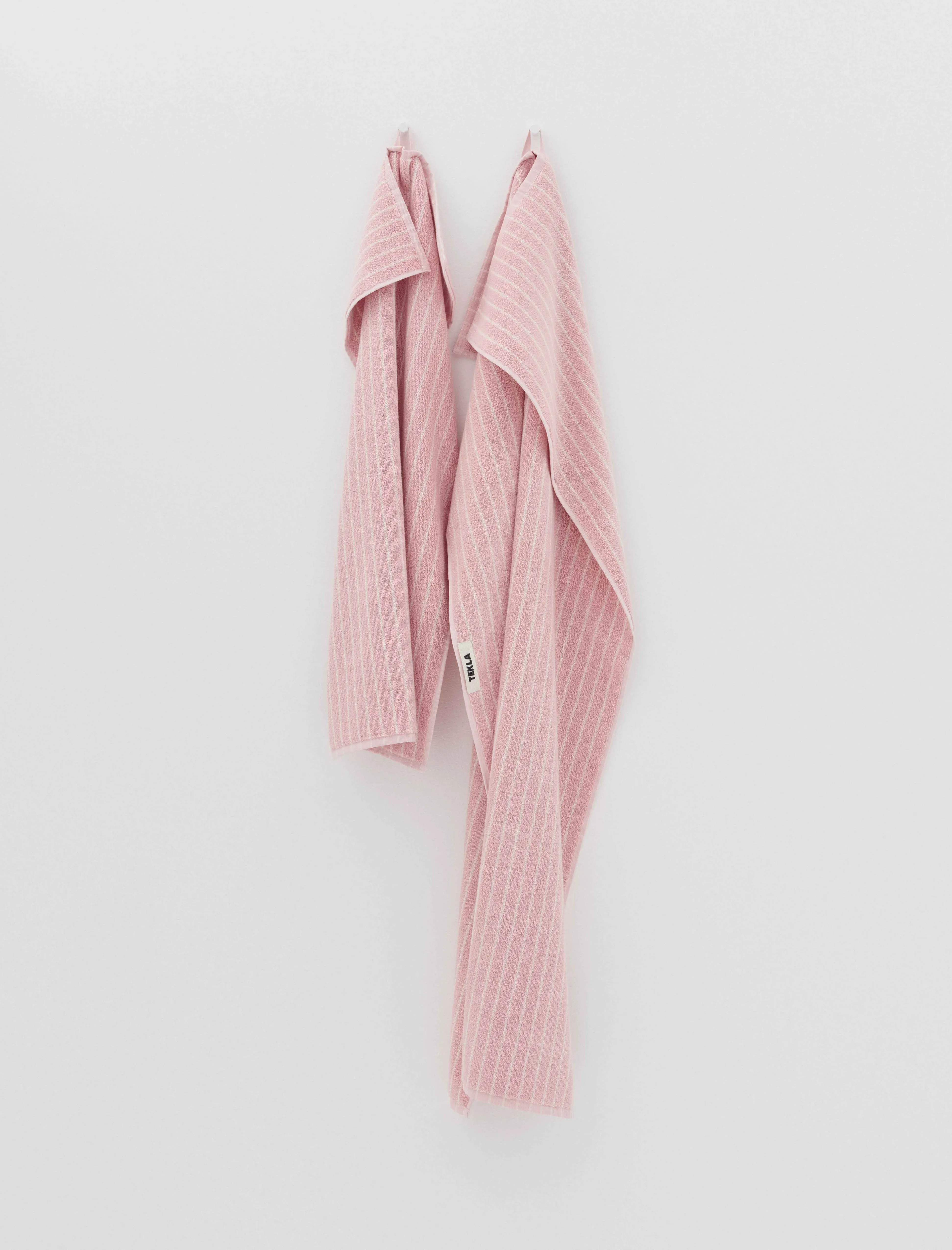 Terry Towel Shaded Pink Stripes