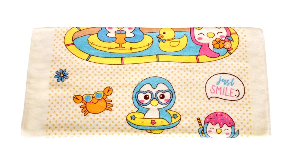 THE LITTLE LOOKERS Super Soft/High Absorbency Towel/Bath Towel / 100% Cotton Washcloth(450GSM) for New Born Baby/Infants/Toddlers