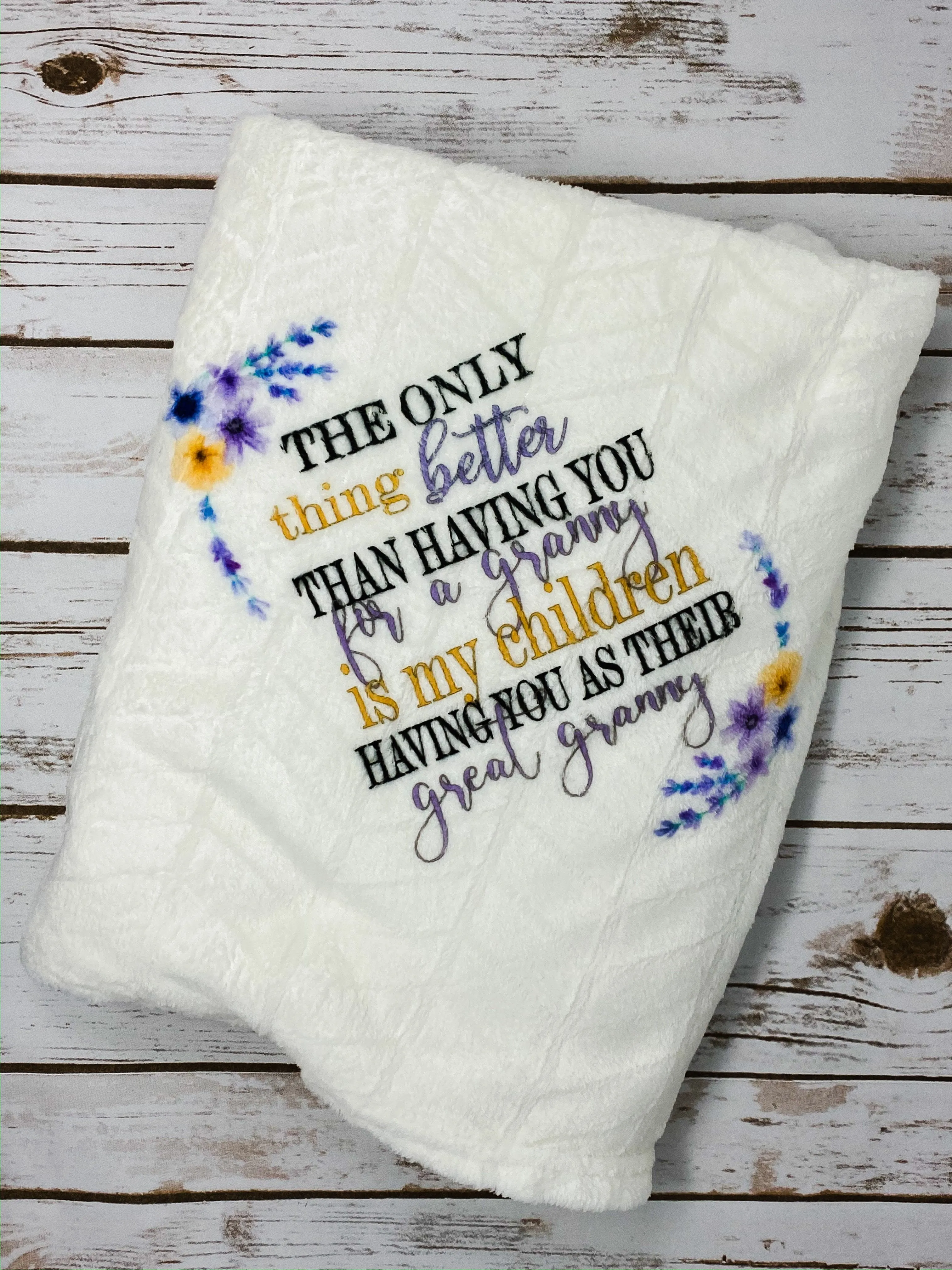 The Only Thing Better Than Having You As My Mom (personalized name) Keepsake Blanket, Plush Blanket, Grandparent Gift