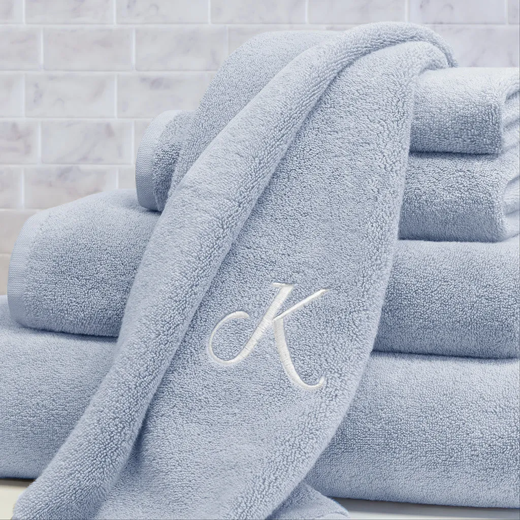 The Plush Ice Blue Towels