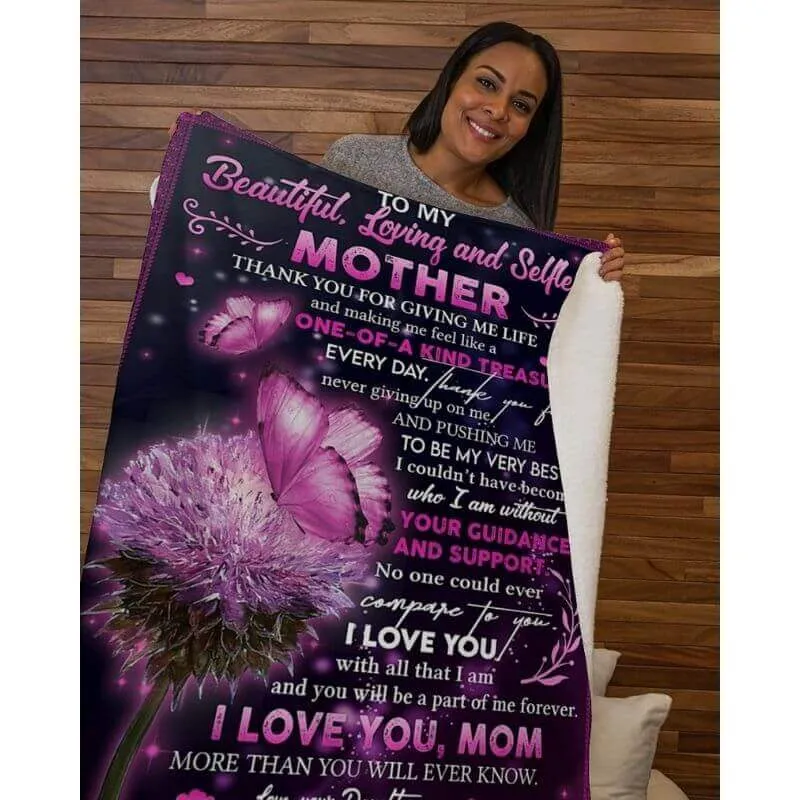 To My Mom - From Daughter  - A368 - Premium Blanket