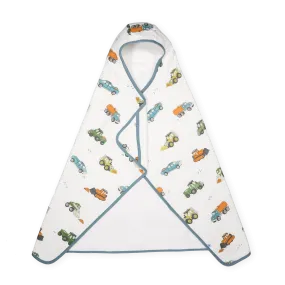 Toddler Hooded Towel - Work Trucks