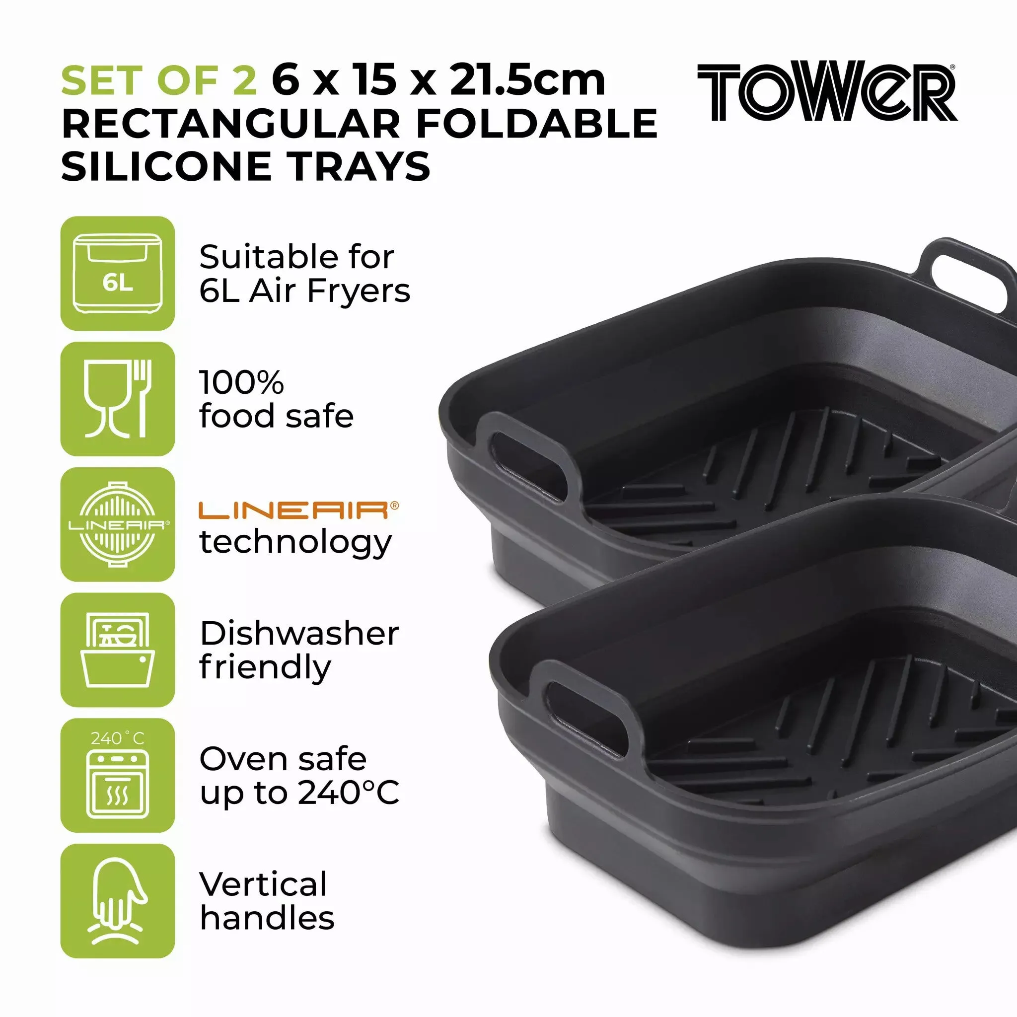 Tower T843091 fryer accessory Baking tray Black