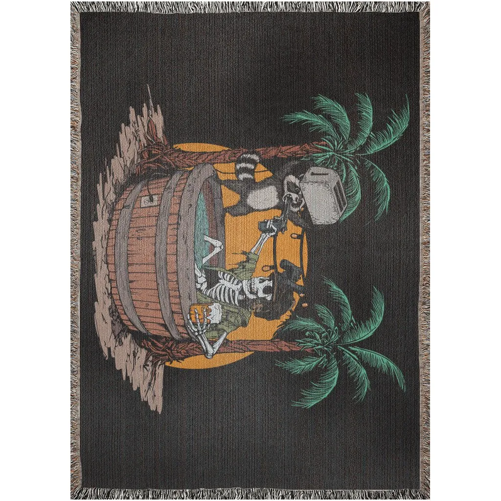 Trouble In Paradise Woven Blanket