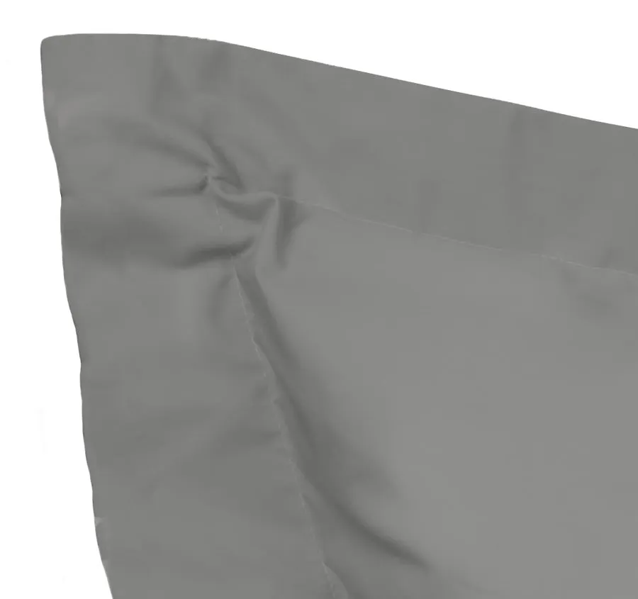 Tuscan Collection Cotton Percale European Pillowcase Charcoal