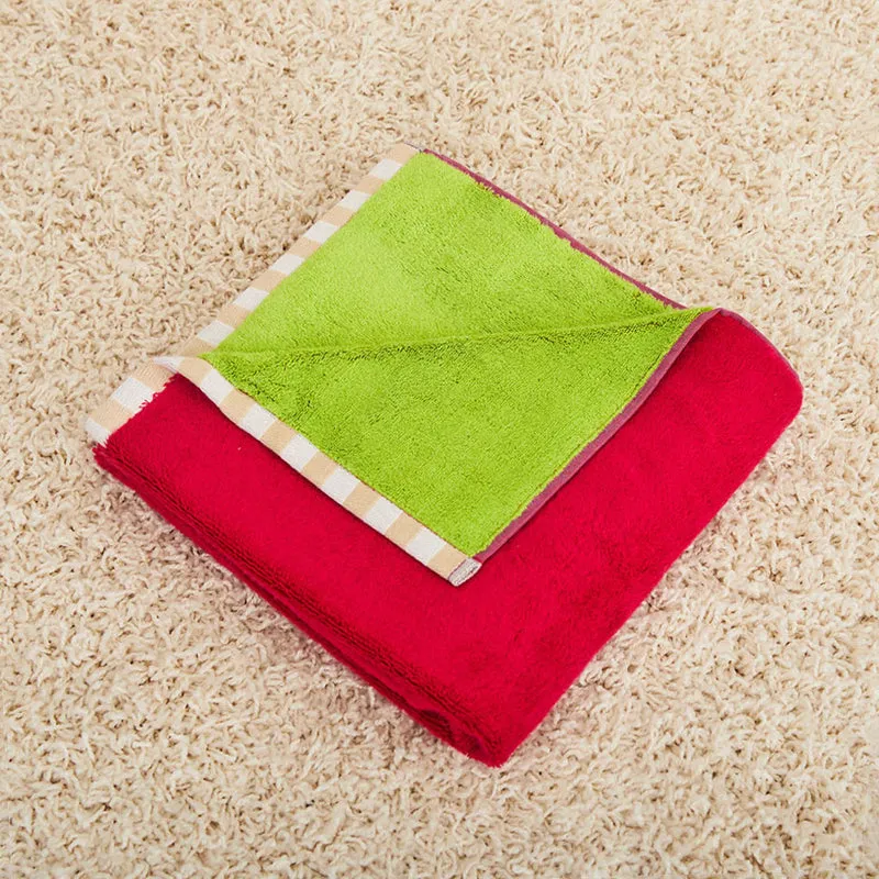 Two-Tone Bath Towel