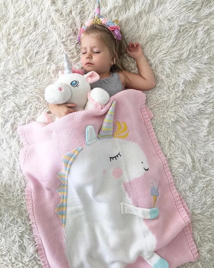 Unicorn Blanket 25x42 in