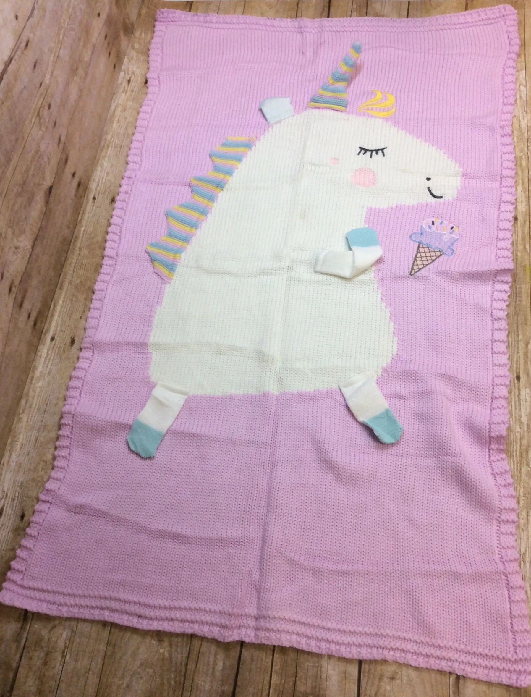 Unicorn Blanket 25x42 in