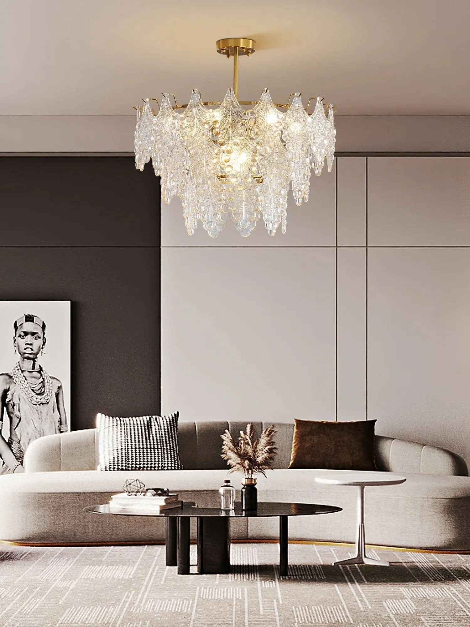 Vilary Layered Glass Chandelier