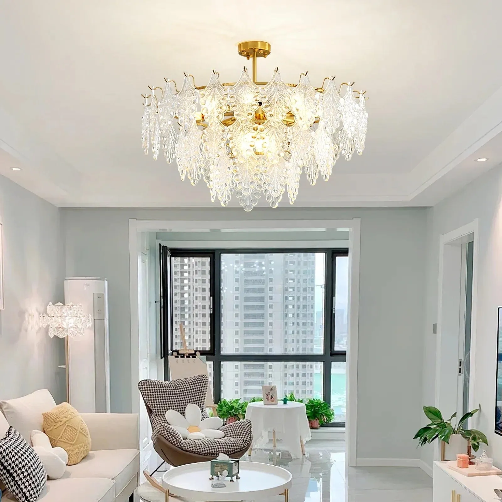 Vilary Layered Glass Chandelier