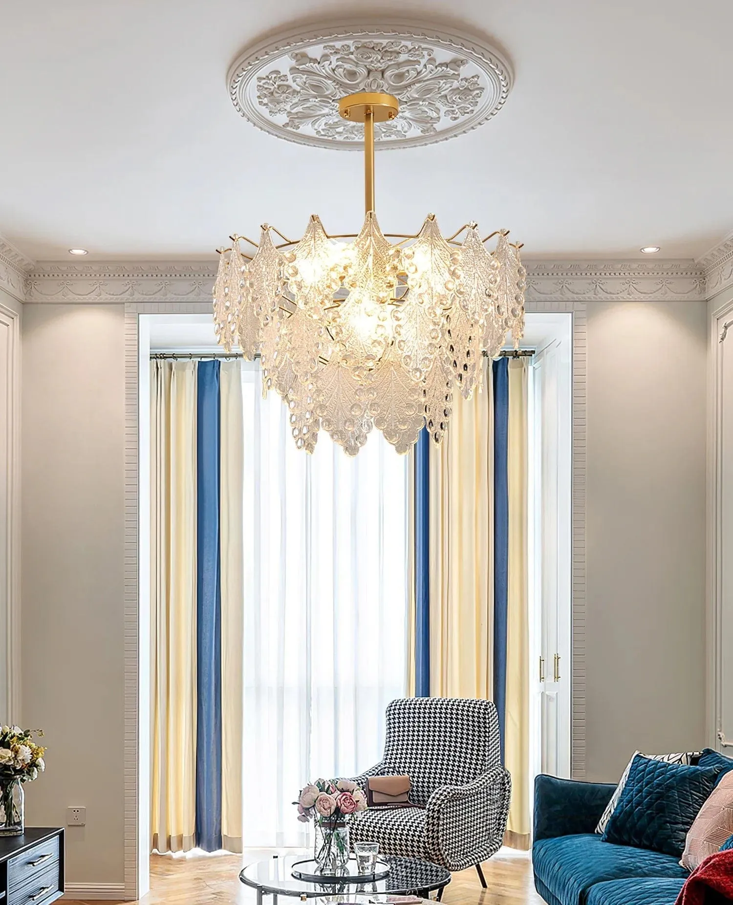 Vilary Layered Glass Chandelier