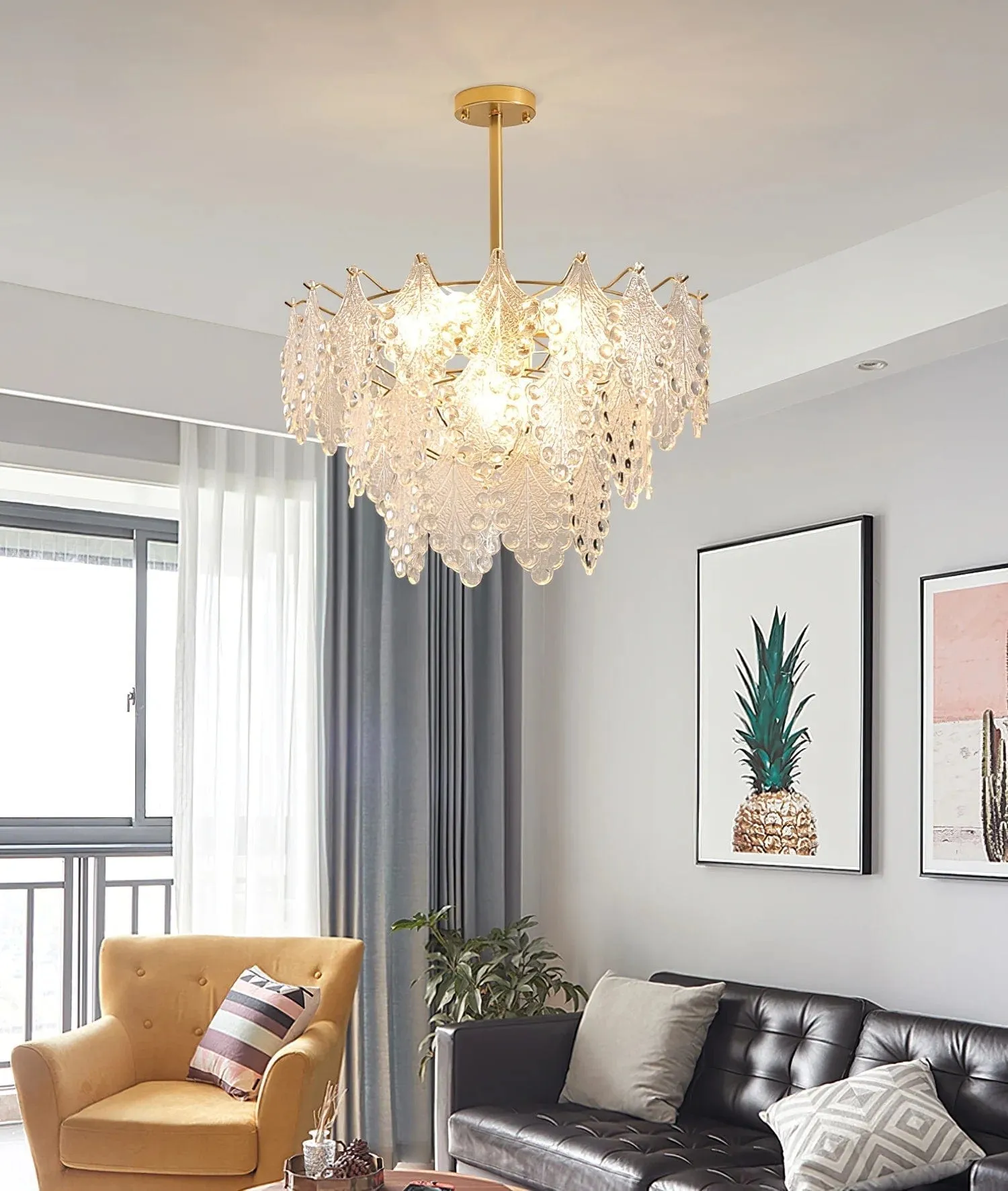 Vilary Layered Glass Chandelier