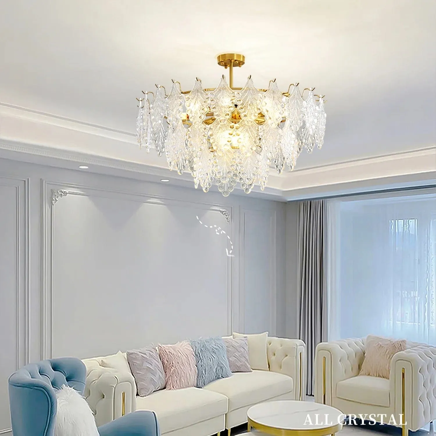 Vilary Layered Glass Chandelier