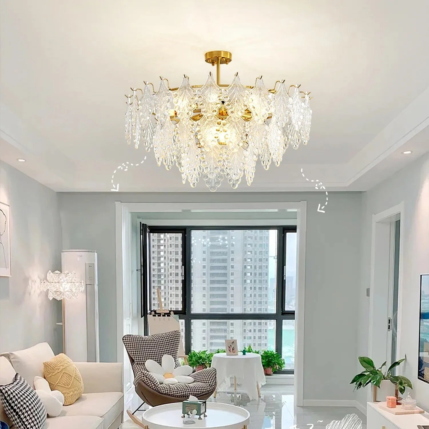 Vilary Layered Glass Chandelier