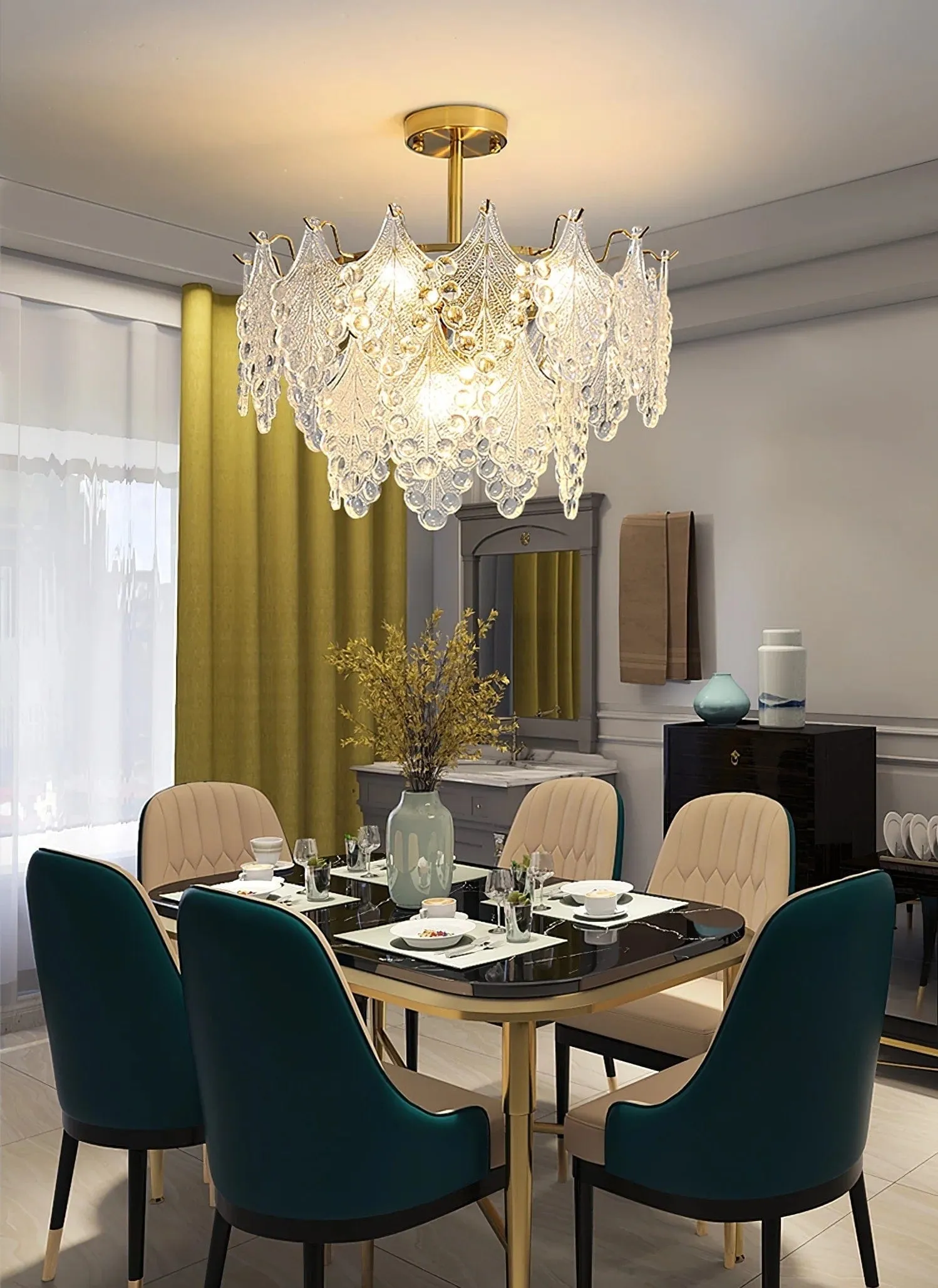 Vilary Layered Glass Chandelier