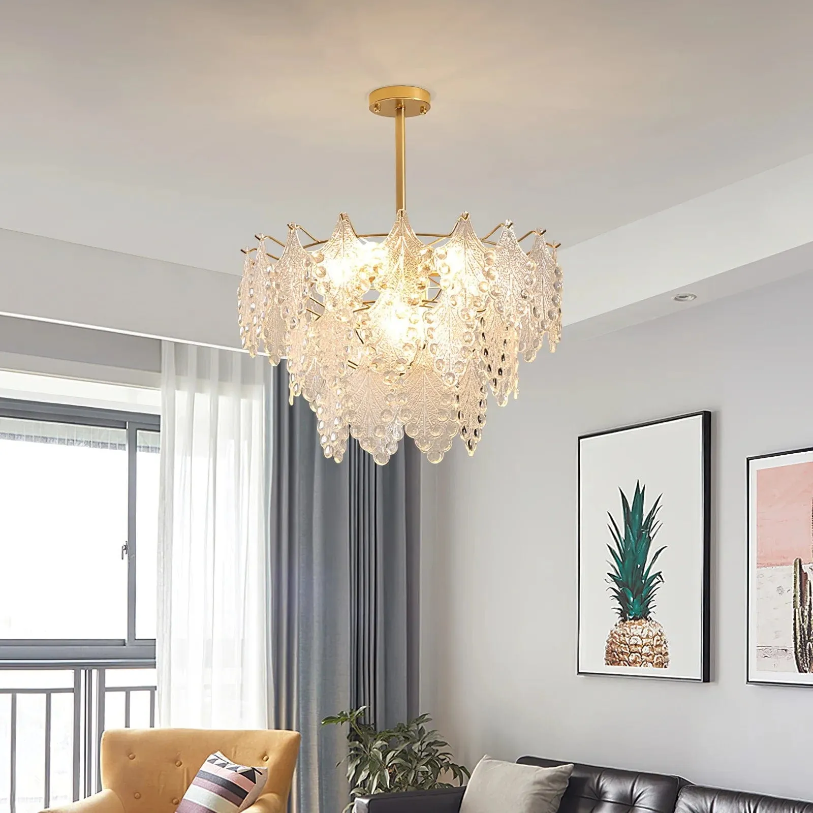 Vilary Layered Glass Chandelier