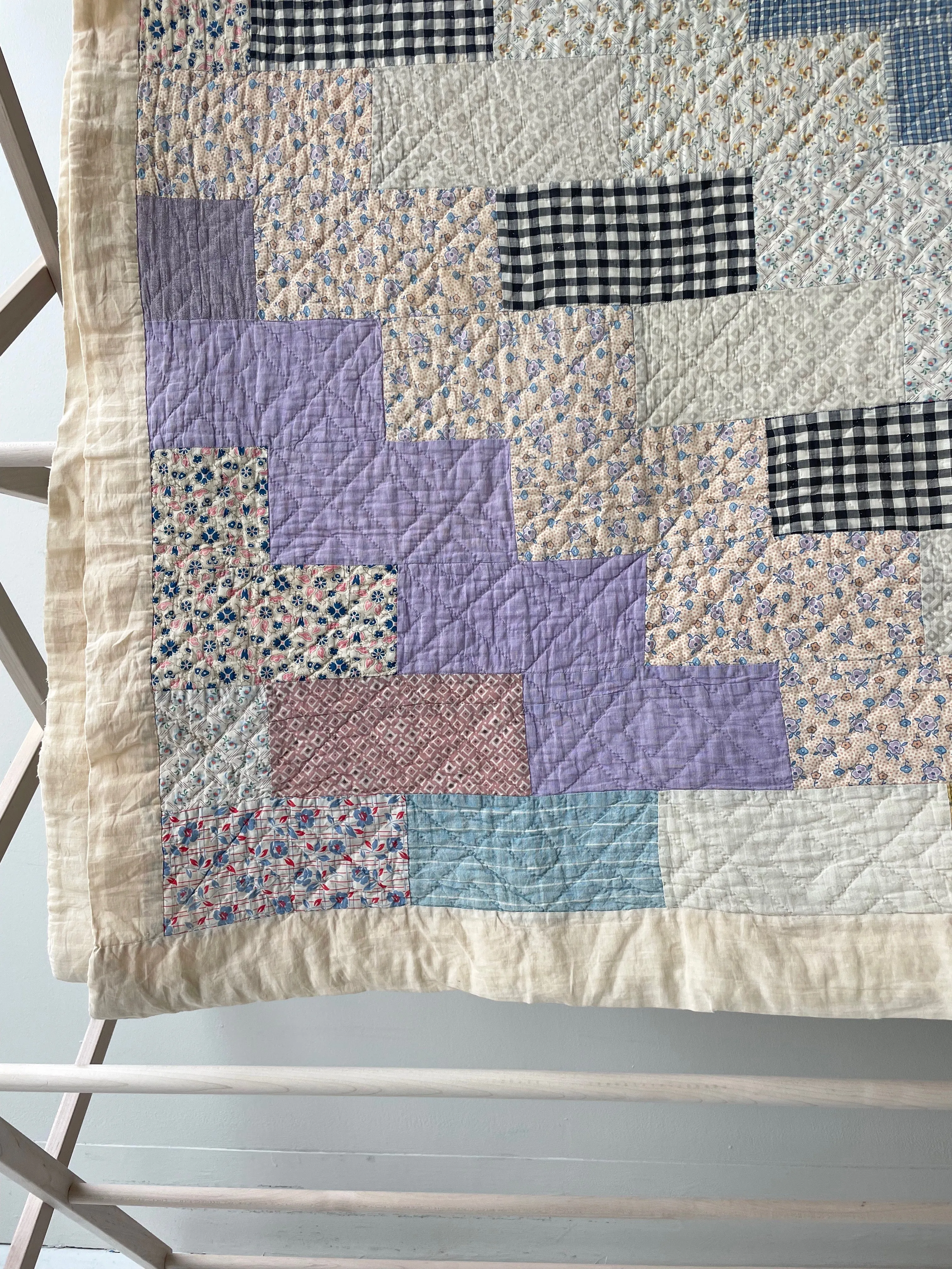 Vintage Artful Patchwork Quilt