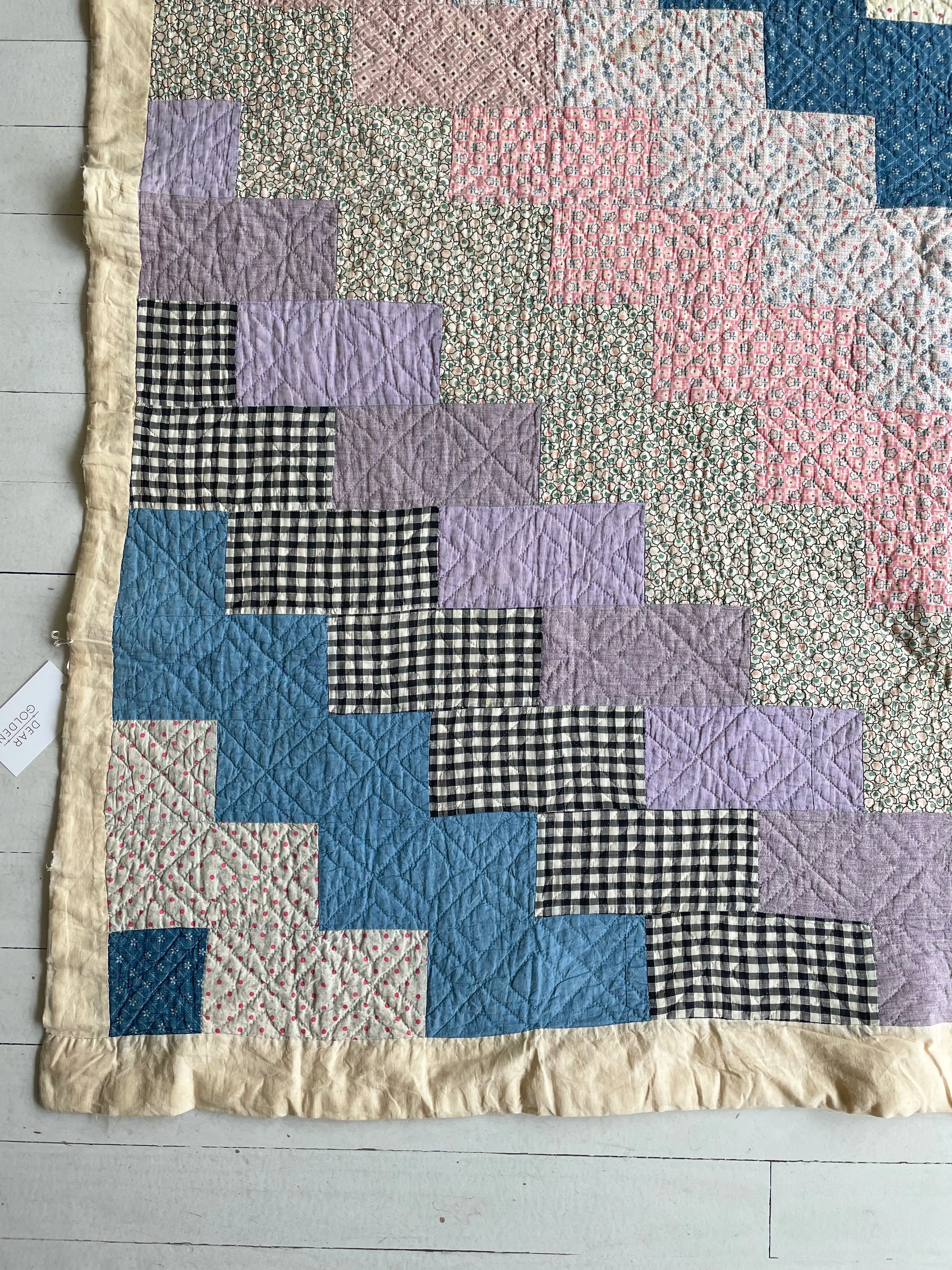 Vintage Artful Patchwork Quilt