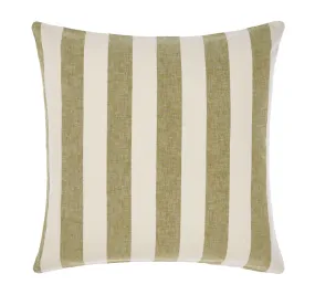 Vintage Stripe European Pillowcase Pesto