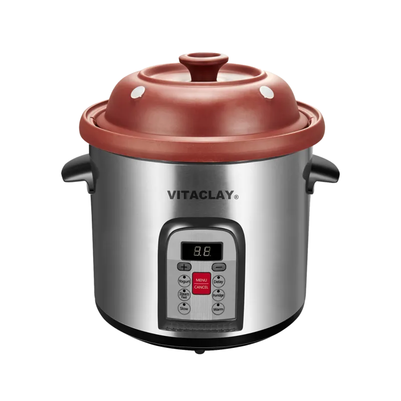 Vitaclay Smart Organic Clay Multi Crock n' Stock Pot 6 Quarts VM7800-5C