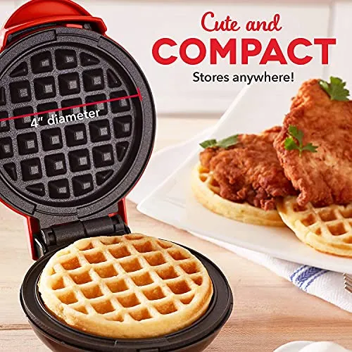 VMITRA Waffle Maker, Waffle Maker Machine, Waffles Maker, Mini Waffle Maker, Waffle Machine, Waffle Iron, Waffles Maker Machine, Mini waffle Maker for Home, Waffle Maker Electric, Waffle Maker, Red