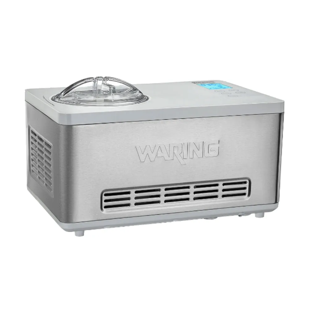 Waring 2 Qt Compressor Ice Cream Maker, Stainless Steel