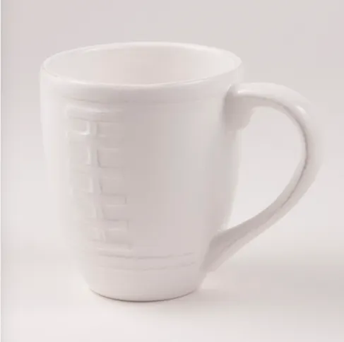 White Football Mug