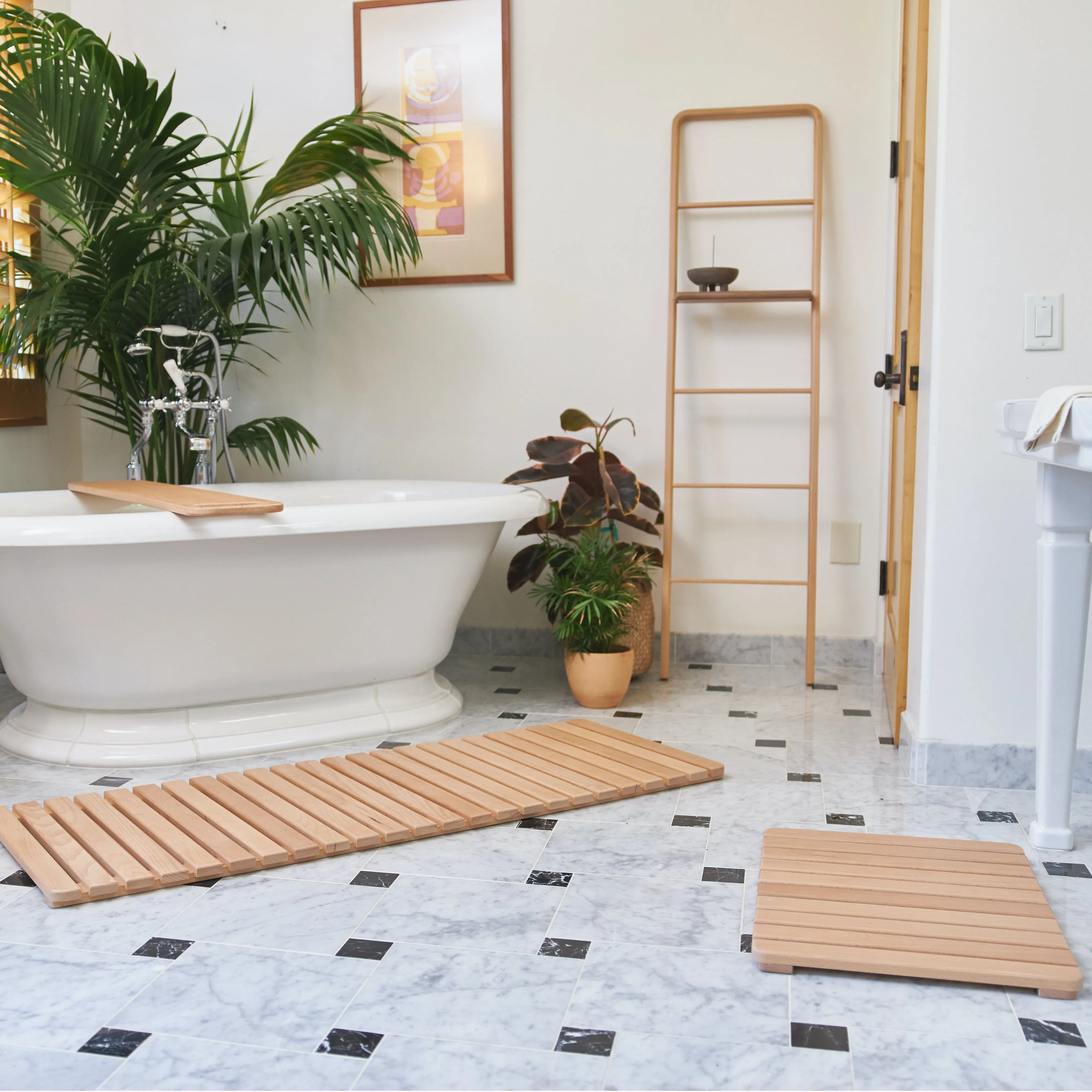 Wooden Bath Mat