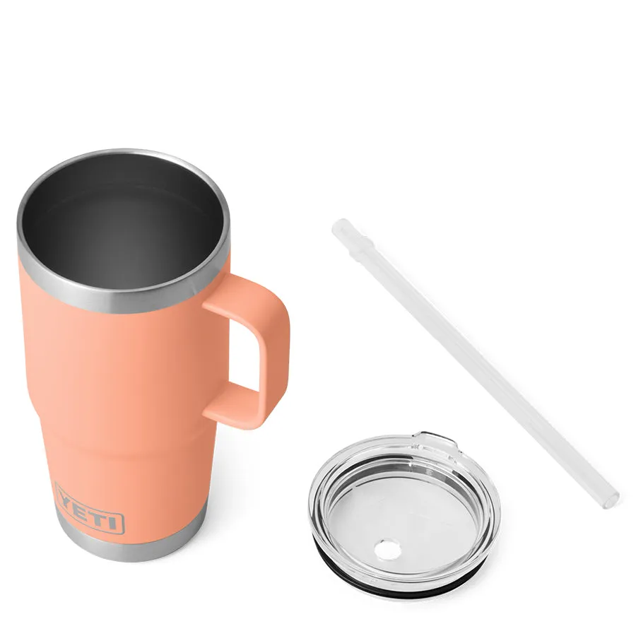 YETI Rambler 25oz Straw Mug Lowcountry Peach