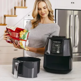 YOWHICK Air Fryer, Large 6 Quart Air Fryers with 50 Recipes for Family, One Touch Setting Small Appliance with 11 Cooking Functions and Voice Reminder, Dishwasher Safe