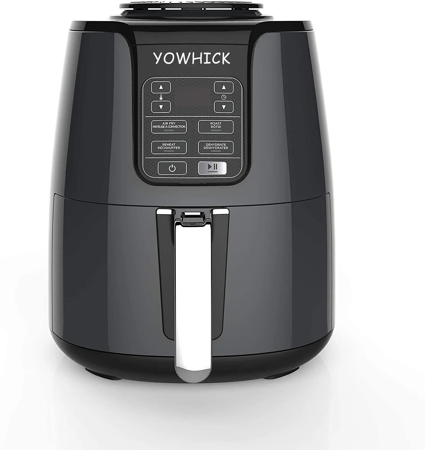 YOWHICK Air Fryer, Large 6 Quart Air Fryers with 50 Recipes for Family, One Touch Setting Small Appliance with 11 Cooking Functions and Voice Reminder, Dishwasher Safe