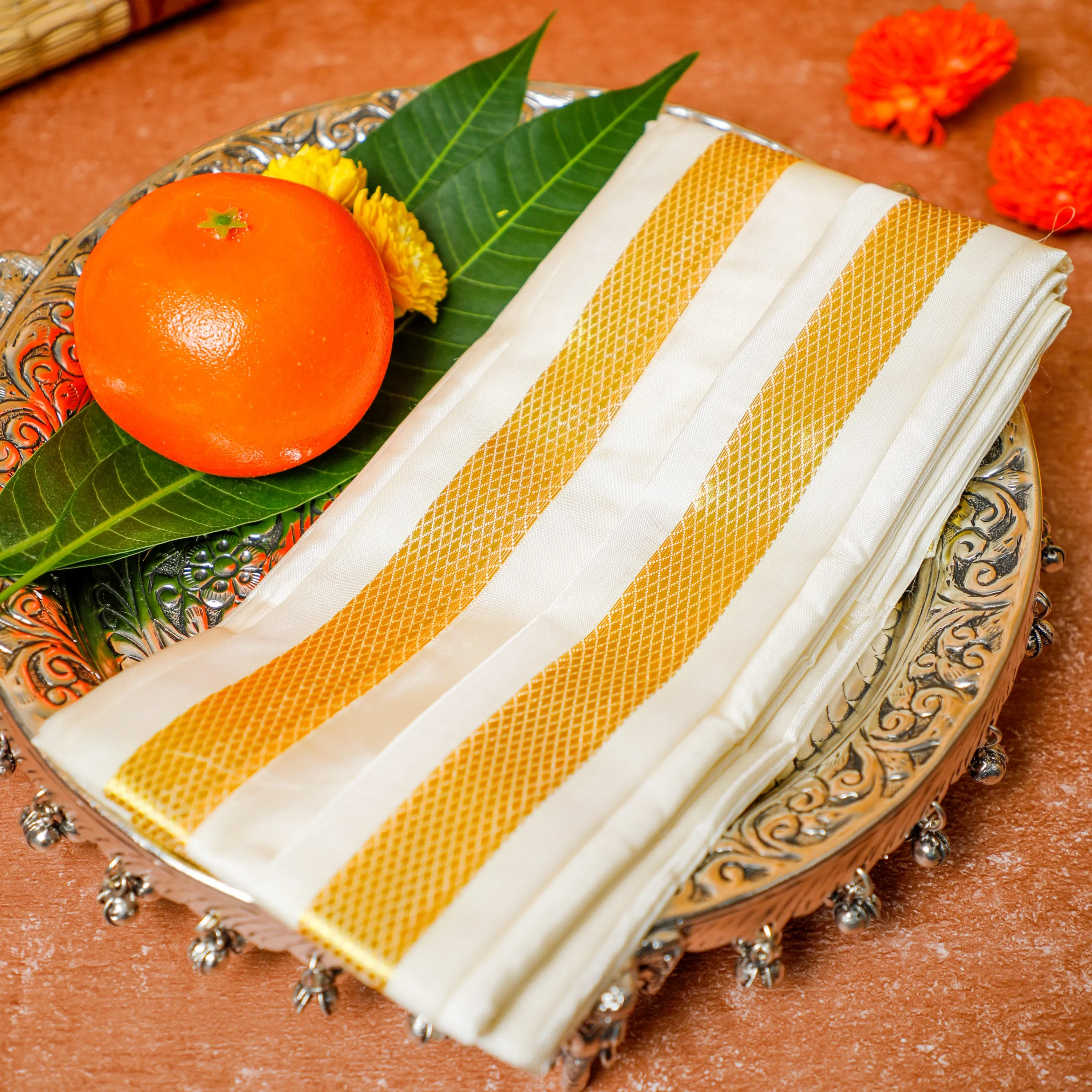 Zari Angavastram Towel