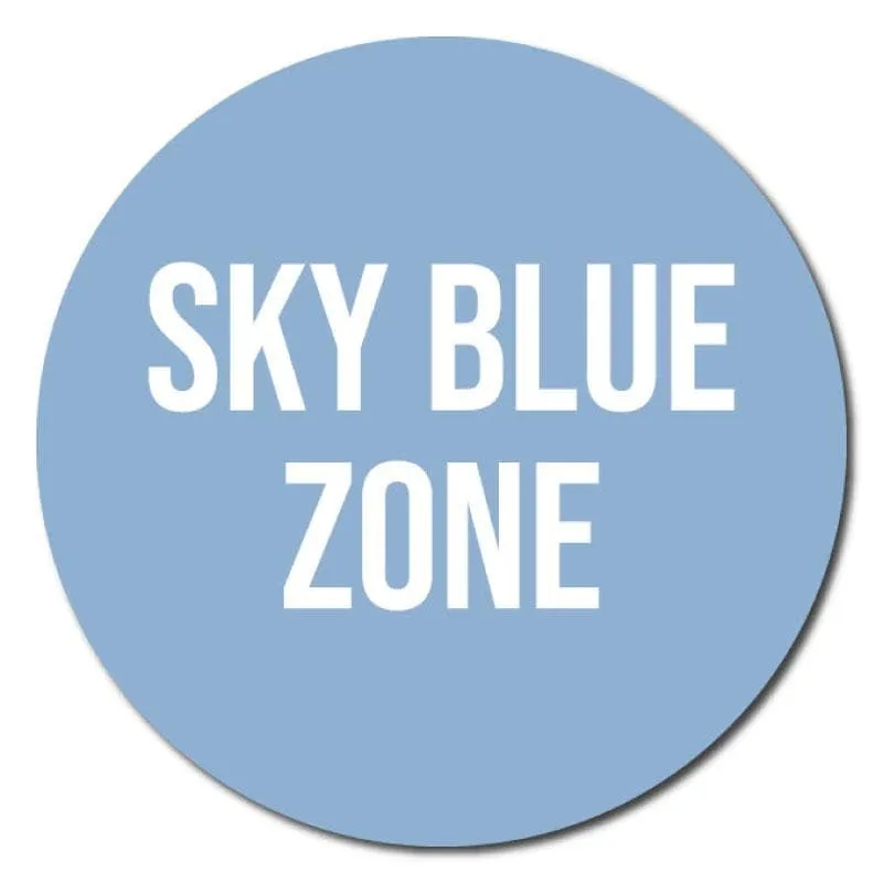 Zone Colours, Indoor Circle Floor Signage, 300mm Diameter (Pack of 5)