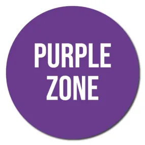 Zone Colours, Indoor Circle Floor Signage, 300mm Diameter (Pack of 5)